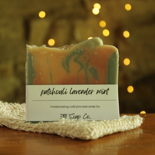 Patchouli Lavender Mint Cold Process Soap | Earthy, Cooling | 310 Soap + Skin - 310skin