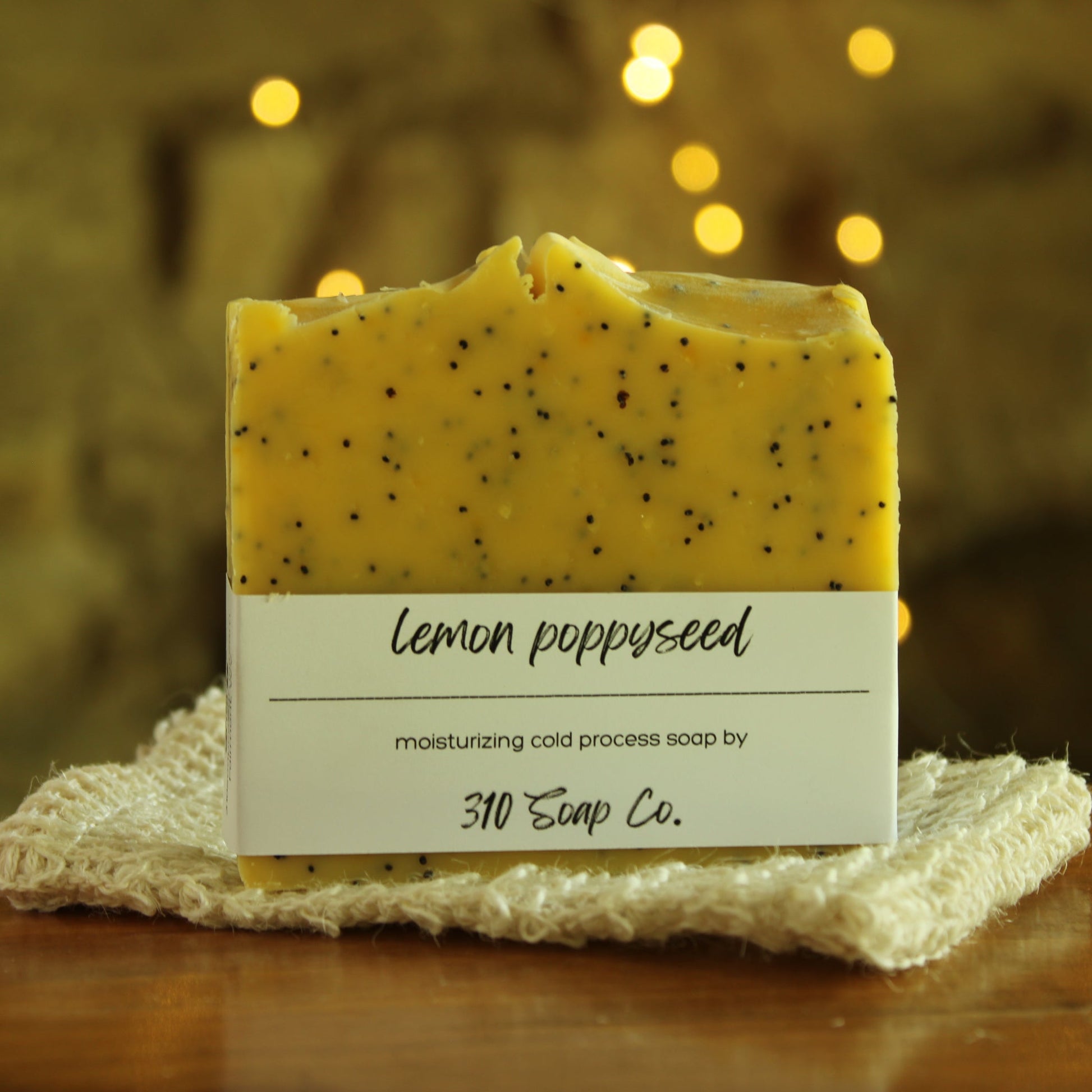 Lemon Poppyseed Cold Process Soap | Sunny, Bright, Scrubby | 310 Soap + Skin - 310 Soap Company