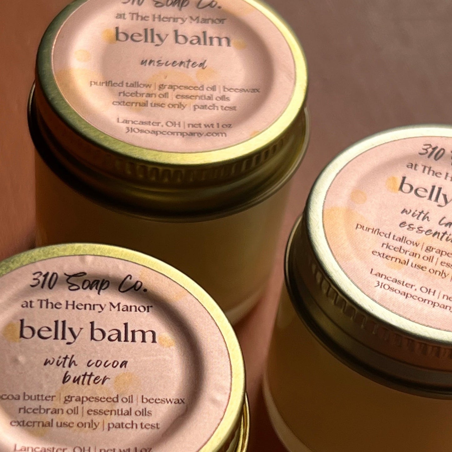Tallow | Cocoa Butter Belly Balm | Healing Moisture | Fast Absorbing + Non-Greasy - 310 Soap Company